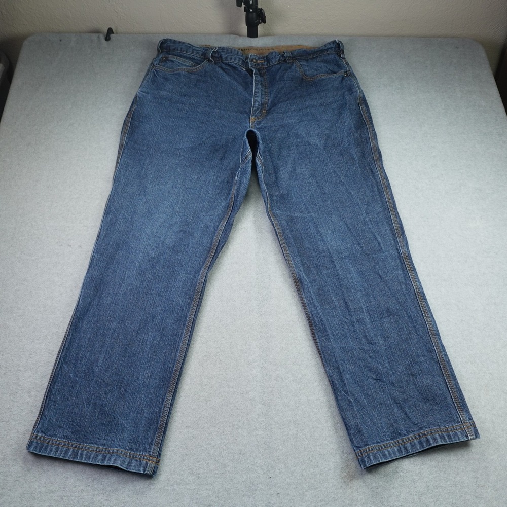 Duluth Trading Co Jeans Mens 42x30 Blue Flex Ballroom Workwear Denim